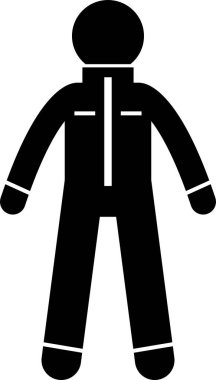 İşçi İnşaat Güvenliği Üniforması Giyin Simge Simgesi İşareti Pictogram 