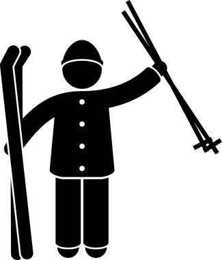 Kayak sporu eğitimi veren kişinin minimalist vektör illüstrasyonu