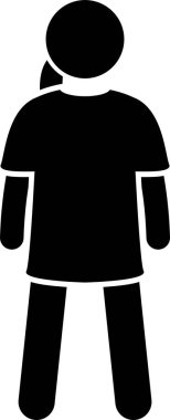 Kadınlar üstte, takım elbiseler ve tulumlar çubuk figürü tarzında moda, vektör illüstrasyonu