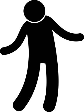 Çeşitli Temel İnsan Dili Vücut Dili Pozisyonları Yapıştırıcı Yapıştırıcı Resim Simgeleri Ayarlandı