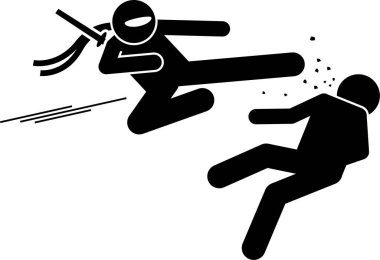 Ninja suikastçı hareketi ve Japon kılıcıyla dövüş yetenekleri ve saldırmak için shuriken. Ninja ayrıca ateş çağırmak ve sis bombası atmak için ninjutsu tekniği de kullanır. Kamikaze başarısız olduğunda.