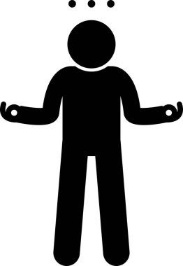 minimalist vektör illüstrasyonu, pozitif kişilik kavramı