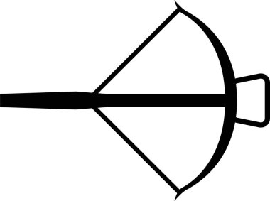 Tatar yayının minimalist vektör çizimi