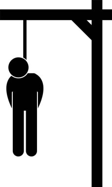 Cezalandırma İşkence Adalet İdam İdam İfade Simgesi İmza Pictogram