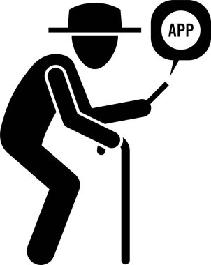 Minimalist vektör illüstrasyonu, sağlık uygulaması kavramı