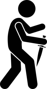 Ortaçağ savaş silahı kavramının minimalist temsili