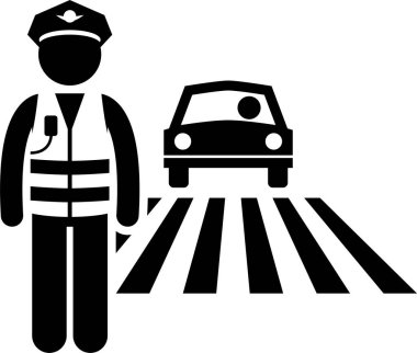 Güvenlik işleri kavramının vektör çizimi 