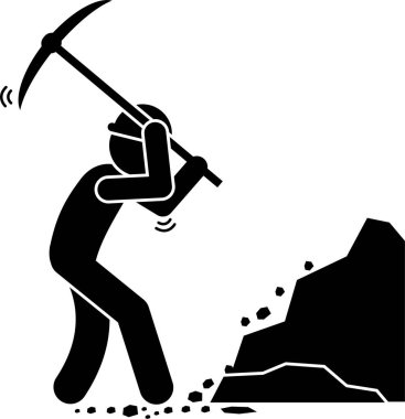 İnşaat işçisi kavramının minimalist vektör illüstrasyonu  