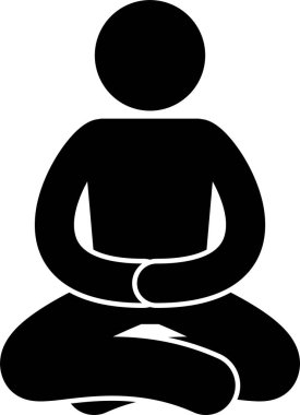 İnsan dövüş sanatlarının minimalist vektör çizimi 