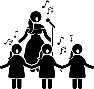 Çocuklar için zenginleştirme programları. Çizimler, çocukların öğrenmesi ve oynaması için spor ve oyunları resmediyor.