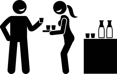 Test ürünleri konseptinin minimalist vektör illüstrasyonu  