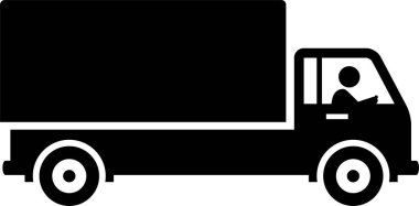 Ulaşım simgesinin vektör illüstrasyonu