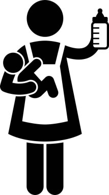 Yabancı Hizmetçi Ajansı Yapışkan Resim Simgeleri