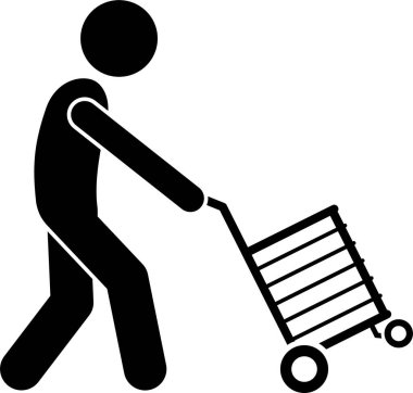 Çalışan aile kavramının minimalist vektör çizimi 