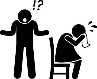 aile konsepti simgesi, vektör illüstrasyonu