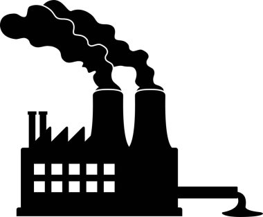 minimalistic vector illustration,  pollution concept