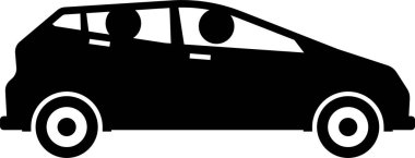 Ulaşım simgesinin vektör illüstrasyonu