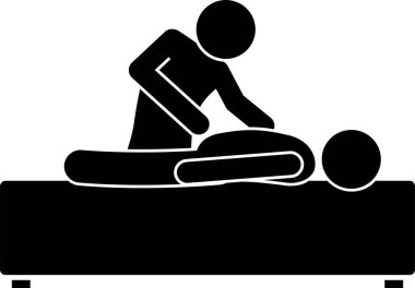 Vücut Ağrısı Kişileri Simgesi Simgesi Resim Grafiği