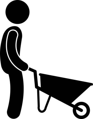 İnşaat konseptinin minimalist vektör illüstrasyonu 