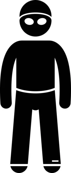 Illustrazione Vettoriale Minimalista Dell Uomo Costume Bagno — Vettoriale Stock