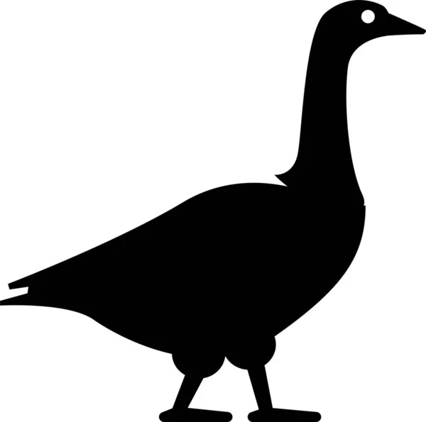 Minimalistic Vector Illustration Goose — Stock Vector