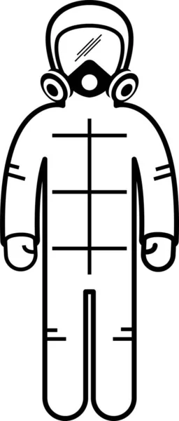 Minimalistische Vector Illustratie Van Mensen Uniform — Stockvector