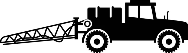 Ilustración Vectorial Minimalista Del Vehículo Agrícola — Archivo Imágenes Vectoriales