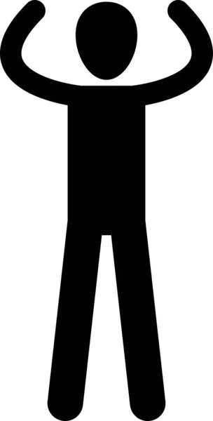 Мінімалістична Векторна Ілюстрація Худої Людини — стоковий вектор