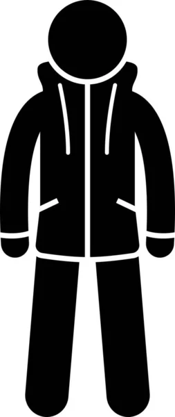 Férfi Dzsekik Kabátok Stick Számok Ábrázolják Különböző Típusú Kabátok Kabátok — Stock Vector