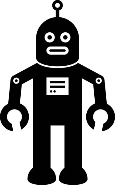 Minimalistisk Vektor Illustration Robot Teknik Koncept — Stock vektor