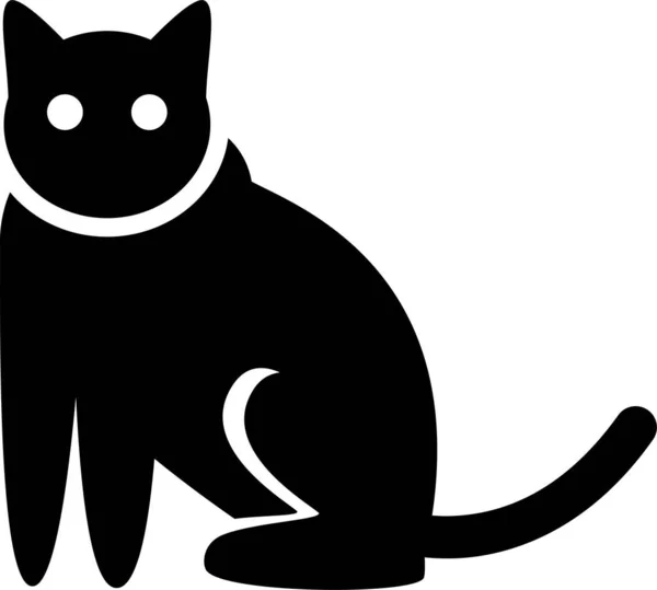 卡通猫的极小矢量图解 — 图库矢量图片