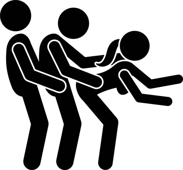 グループセックスの概念のベクトル図 — ストックベクタ