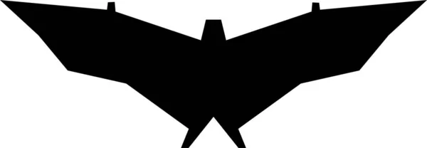 Minimalistic Vector Illustration Bat — Stock Vector