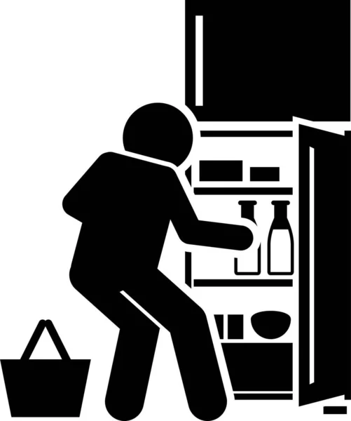 家庭での料理と料理の準備 — ストックベクタ
