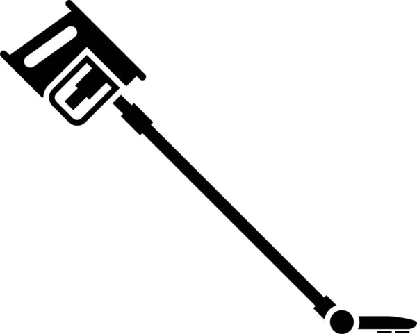 Minimalistic Vector Illustration Stick Vacuum Cleaner — Stock Vector