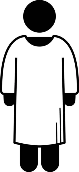 Ilustración Vectorial Minimalista Las Personas Uniforme — Archivo Imágenes Vectoriales