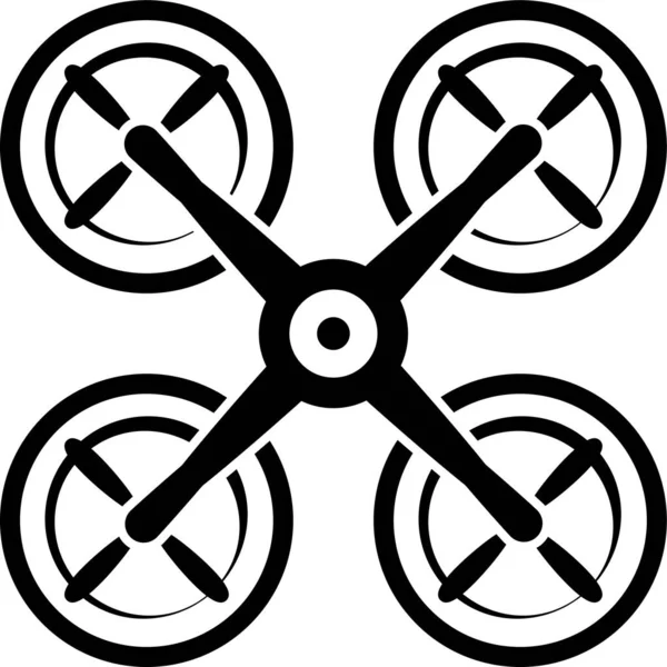 Ilustração Vetorial Minimalista Conceito Drone — Vetor de Stock