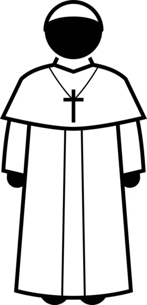 Illustrazione Vettoriale Minimalista Concetto Cristianità — Vettoriale Stock