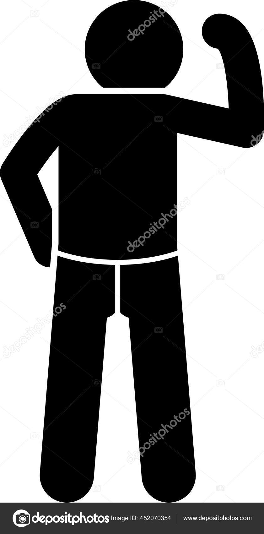 Men Underwear Undergarment Stick Figures Depict Set Different Types