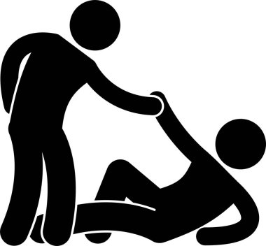 İş adamı karakterlerinin minimalist vektör illüstrasyonu