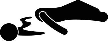 Katliam kavramının minimalist vektör illüstrasyonu