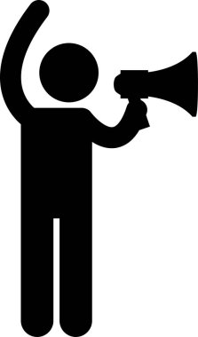 Politik kavramın minimalist vektör illüstrasyonu