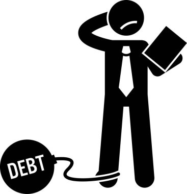 Şirketin yükümlülük kavramının minimalist vektör illüstrasyonu 