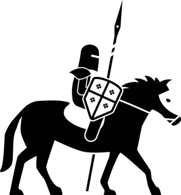 Antik karakterin minimalist vektör çizimi