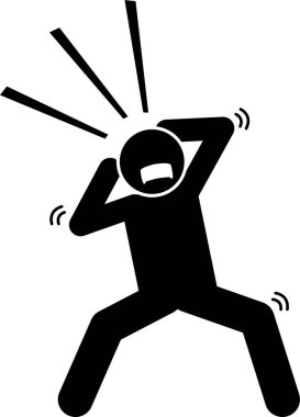 negatif kişilik simgesi, vektör illüstrasyonu