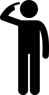 İşaret parmağının sopalı figürleri. Çubuk figür farklı pozlar ve pozisyonlarda farklı yönleri gösteren bir adam gösteriyor..