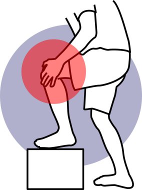 Vücut Ağrısı Kişileri Simgesi Simgesi Resim Grafiği