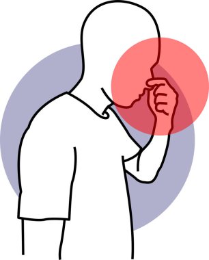 Vücut Ağrısı Kişileri Simgesi Simgesi Resim Grafiği