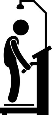 Hastane Tıbbi Kontrol Tarama Taraması Teşhis Çubuğu Şekil Resim Simgesi Simgeleri