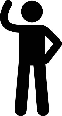 Çeşitli Temel İnsan Dili Vücut Dili Pozisyonları Yapıştırıcı Yapıştırıcı Resim Simgeleri Ayarlandı